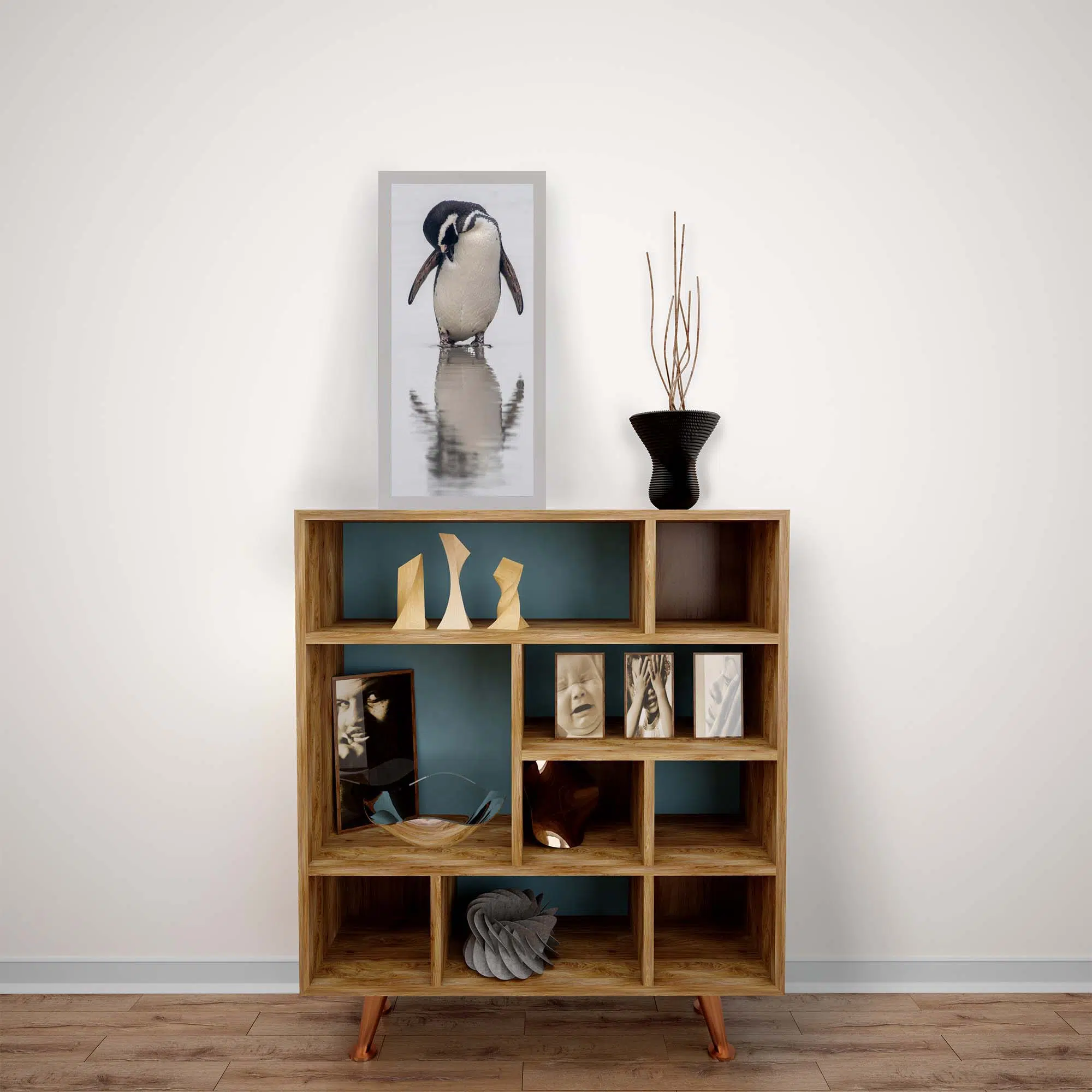 Lampe manchots de Magellan éteinte