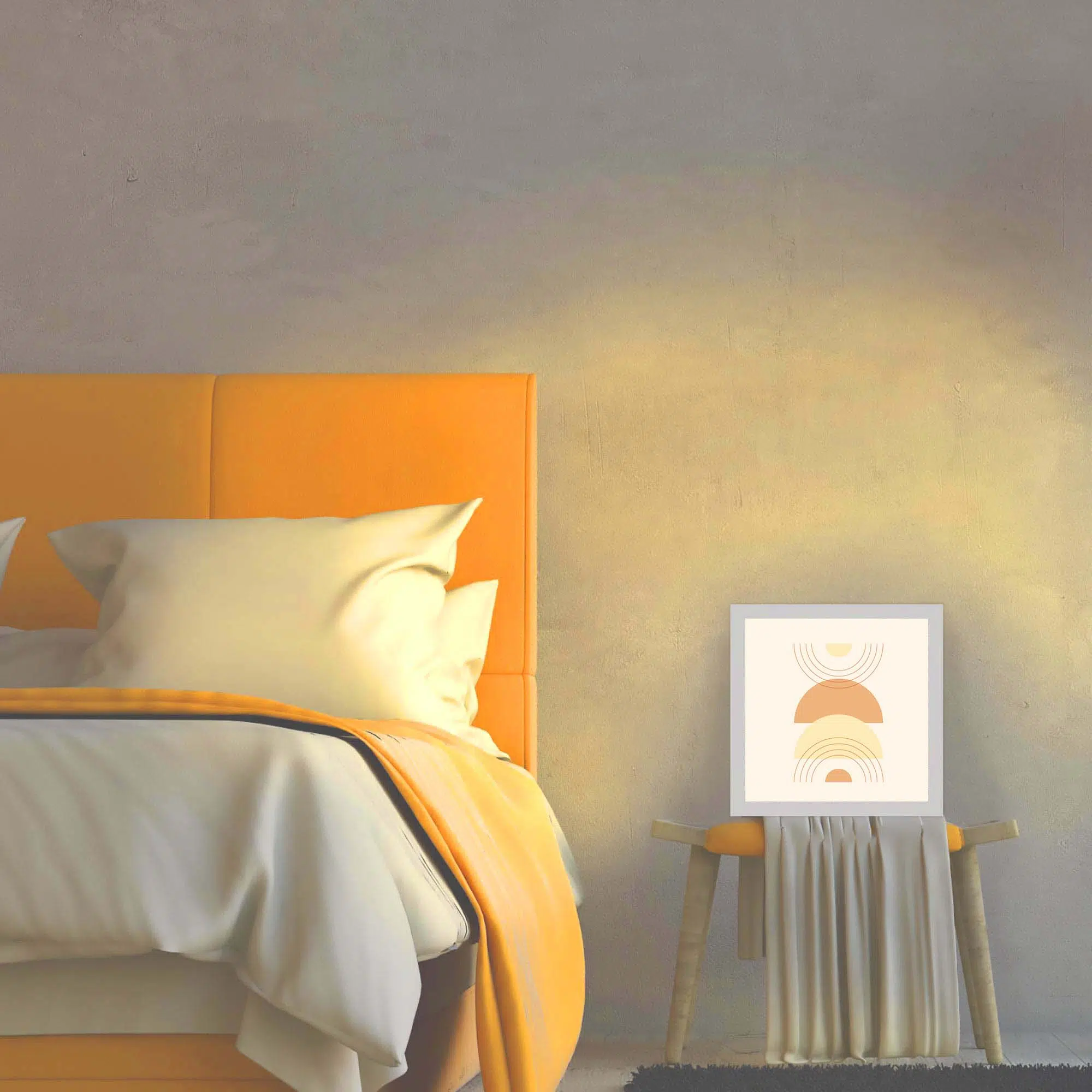 Lampe taupe allumée Lampe taupe allumée