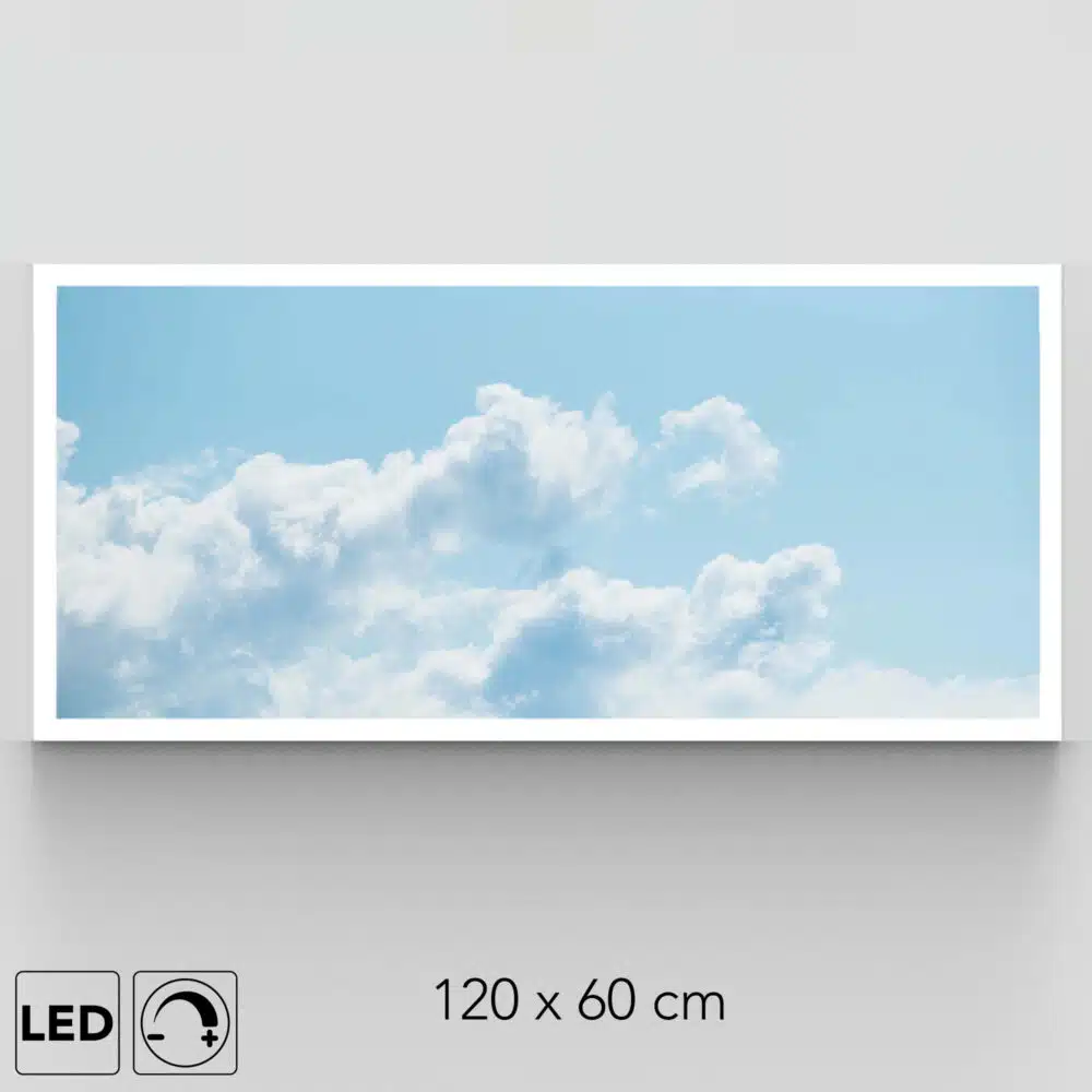 Plafonnier ciel grand format présentation