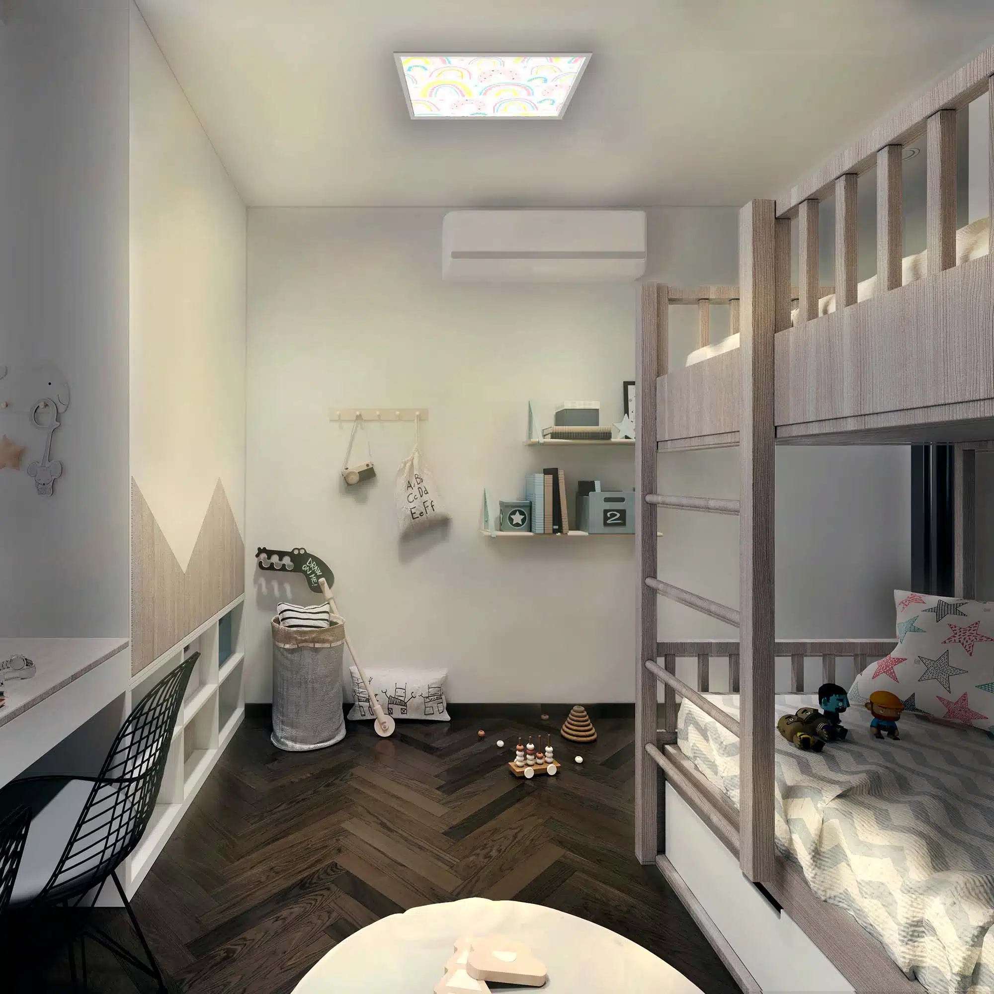 Plafonnier personnalisé enfant alllumé Plafonnier personnalisé enfant alllumé