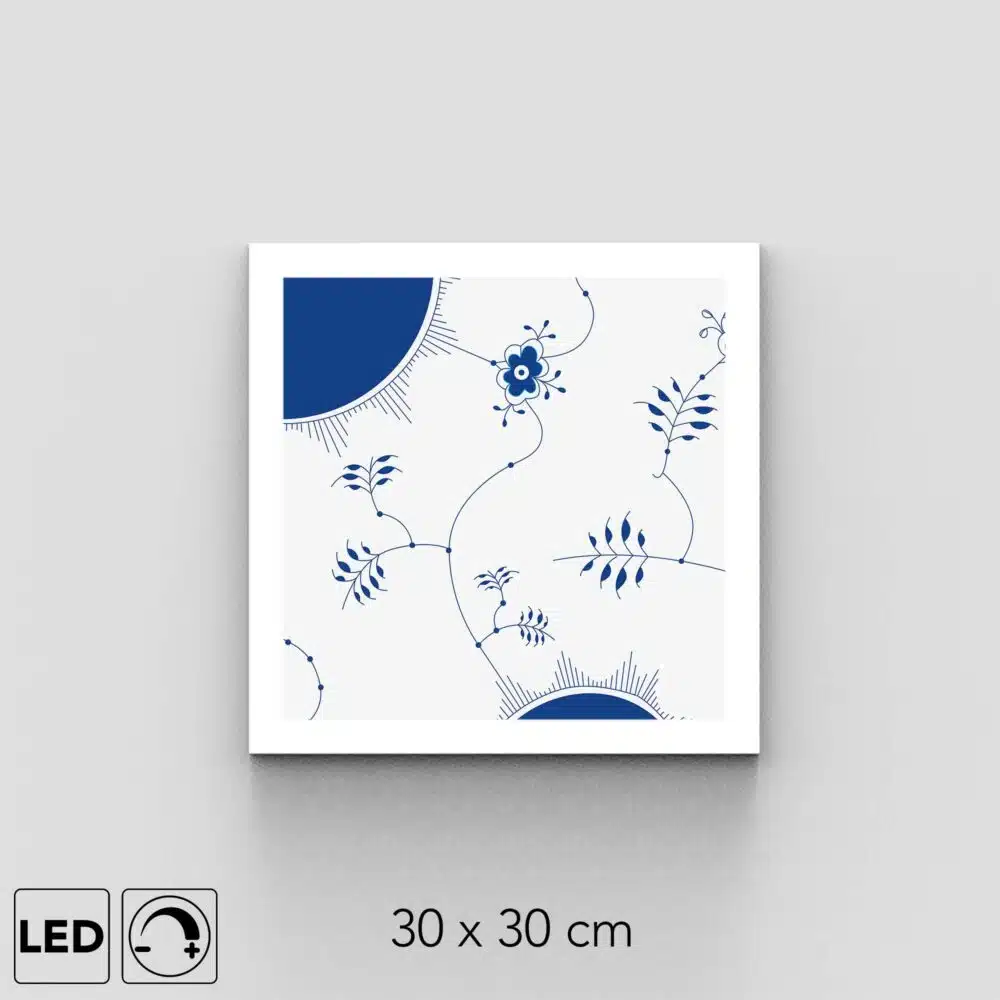 Applique murale bleue
