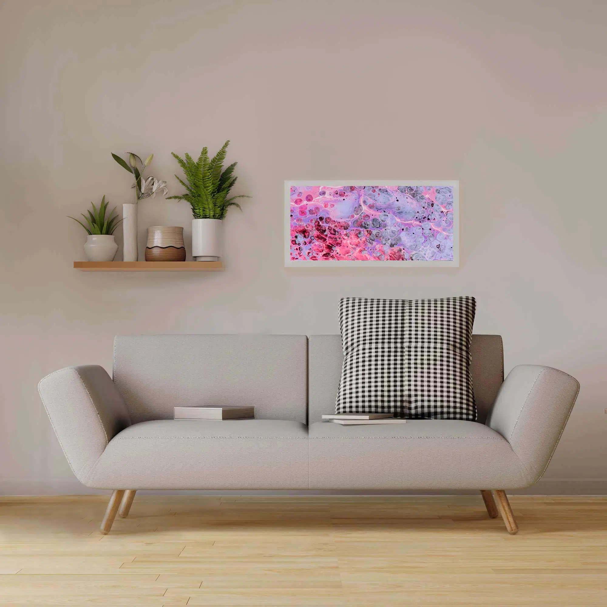 Applique murale bulles roses éteinte Applique murale bulles roses éteinte