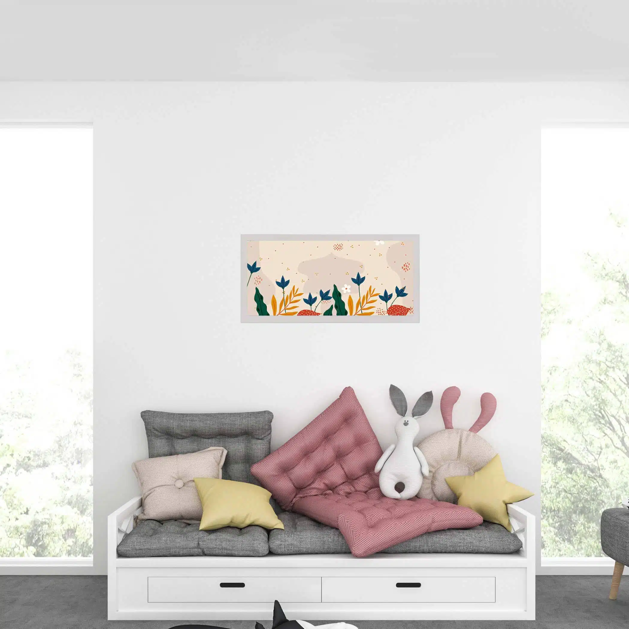 Applique murale champêtre horizontale éteint Applique murale champêtre horizontale éteint