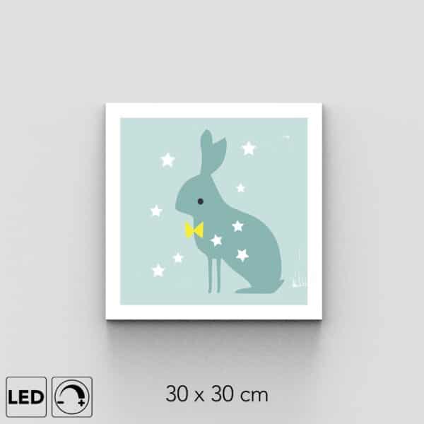 Applique murale fête lapin