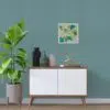 Applique murale florale éteinte