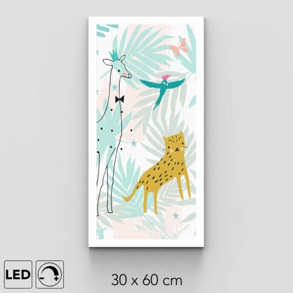 Applique murale jungle verticale