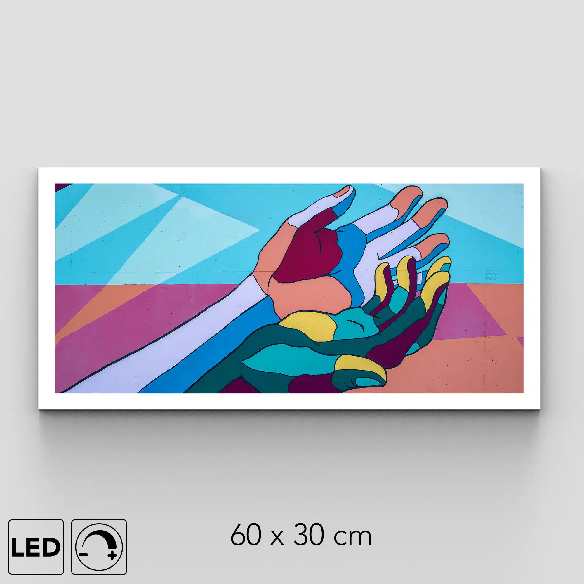Applique murale main horizontale Applique murale main horizontale