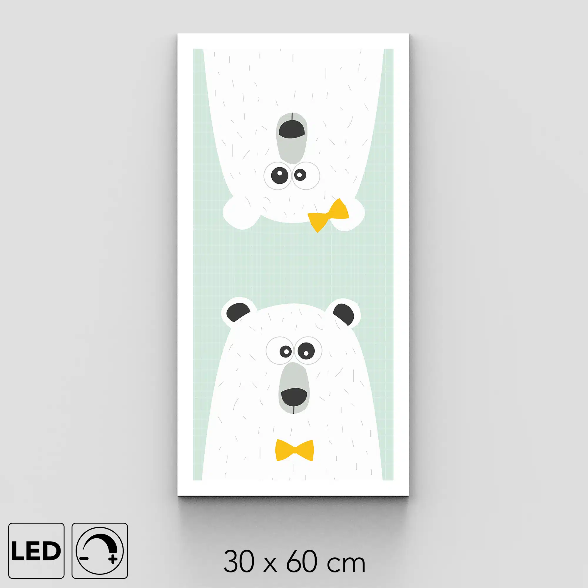 Applique murale ours verticale Applique murale ours verticale