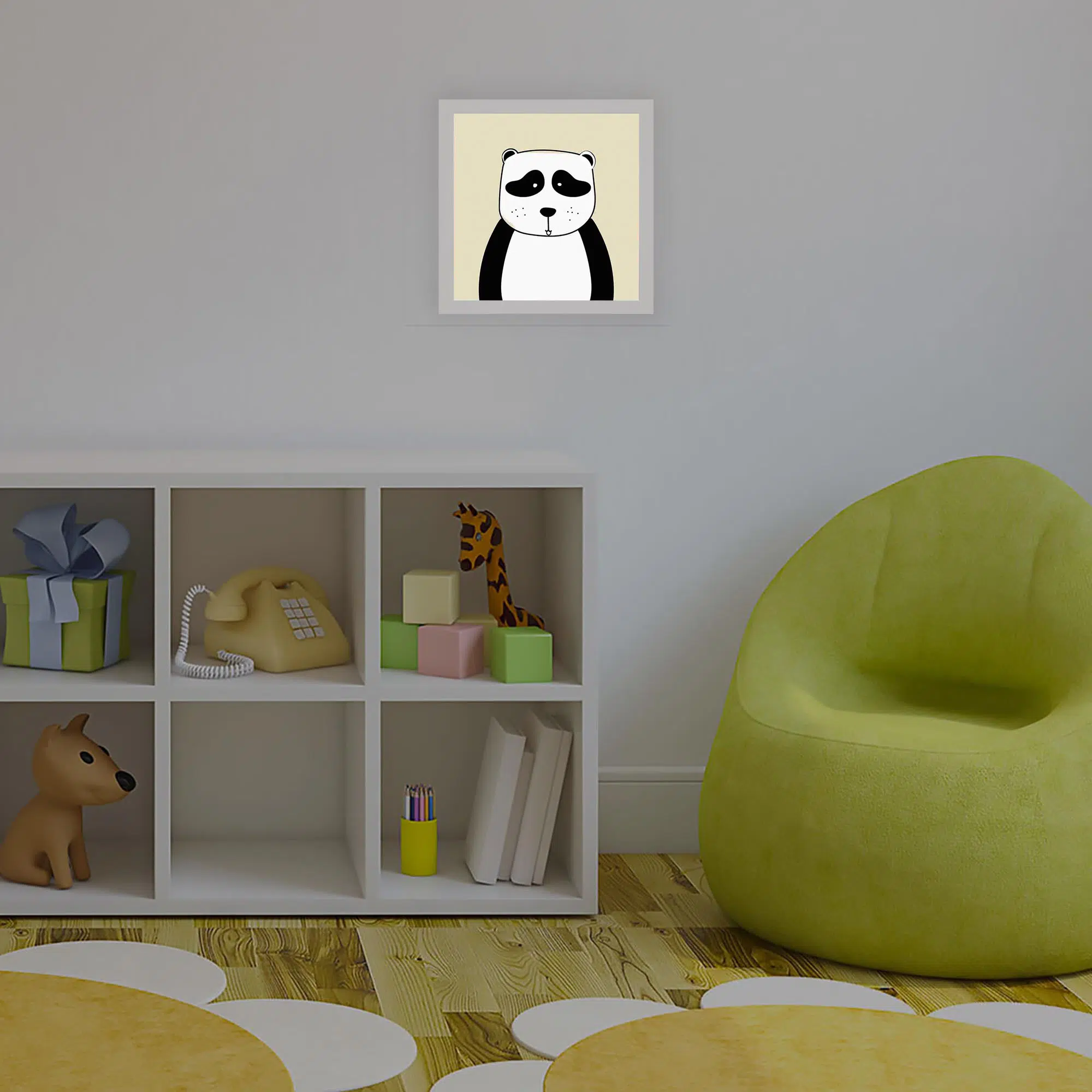 Applique murale panda éteinte Applique murale panda éteinte
