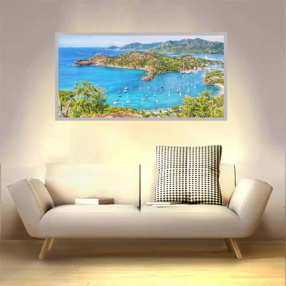 Applique murale paradise bay allumée