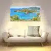 Applique murale paradise bay allumée