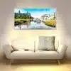 Applique murale rivière allumée