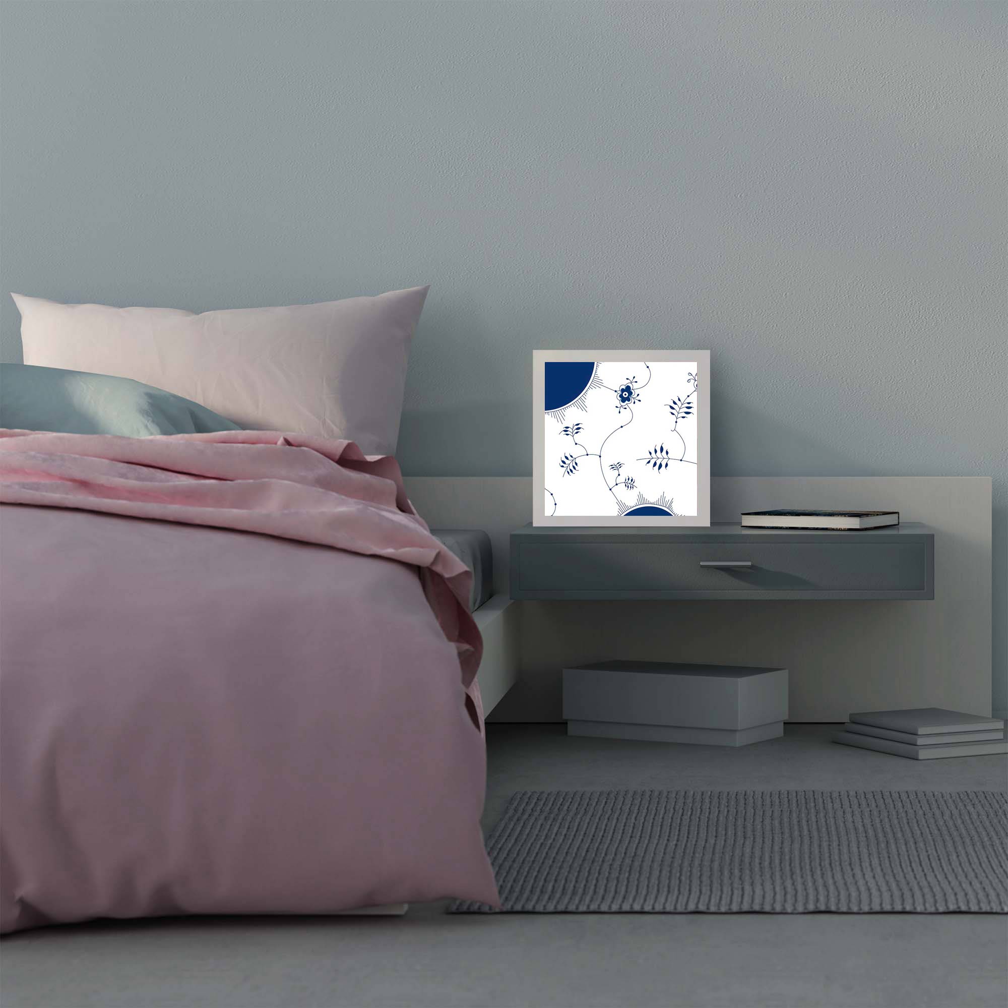 Lampe bleue 30x30cm visuel de Mo.A | Lumeninside