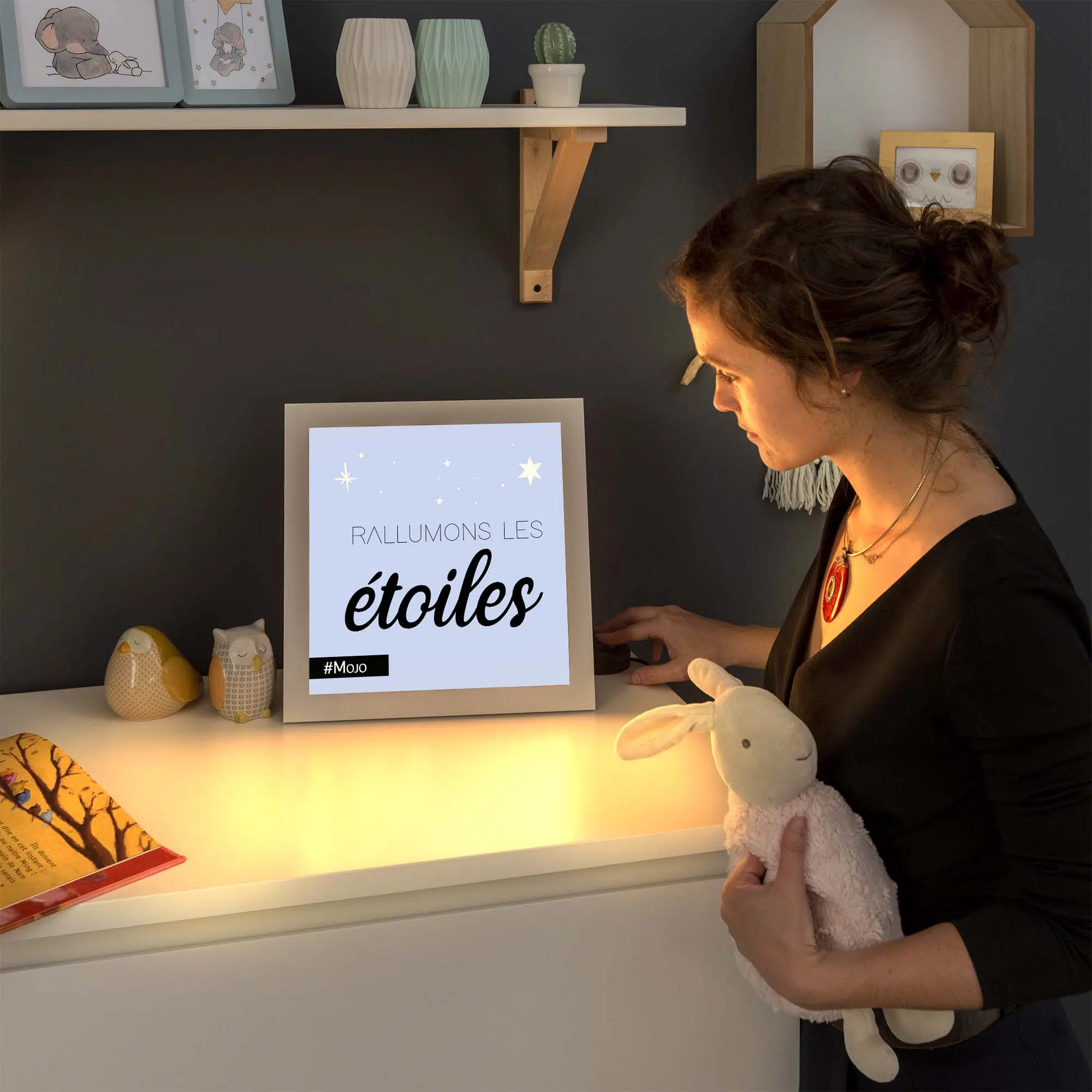 Lampe étoiles allumée Lampe étoiles allumée