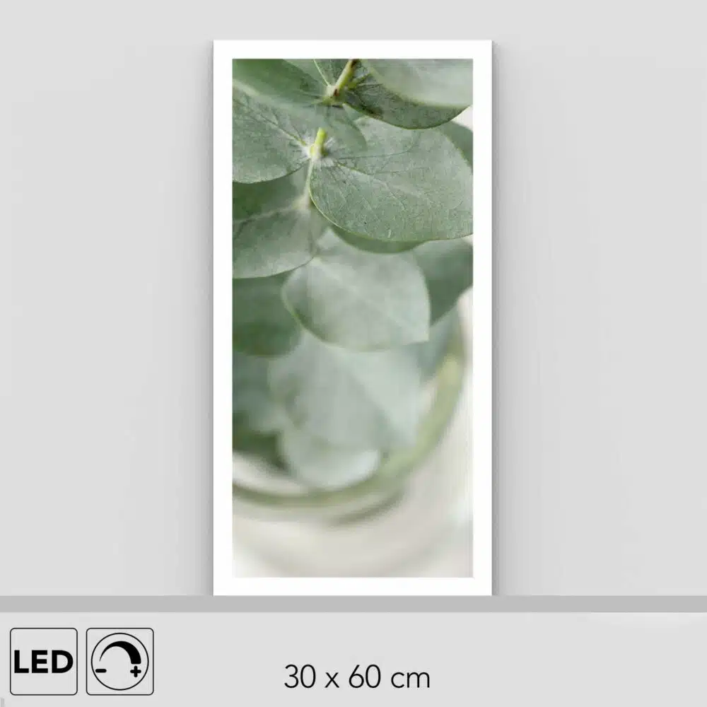 Lampe plante eucalyptus verticale