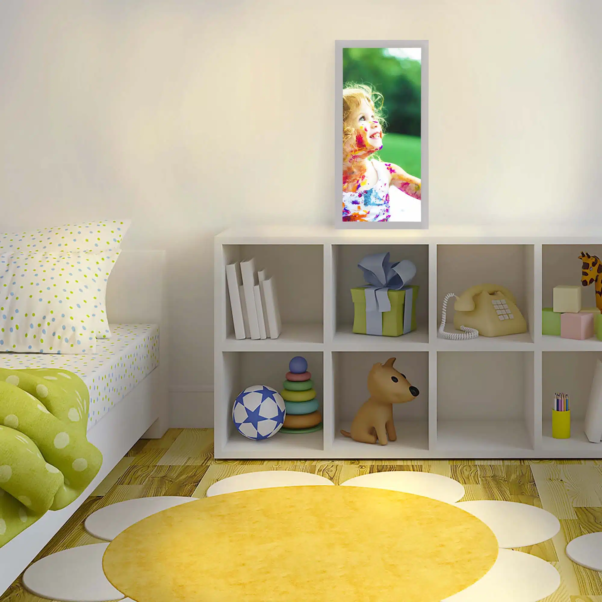 Lampe LED personnalisable enfant allumée Lampe LED personnalisable enfant allumée