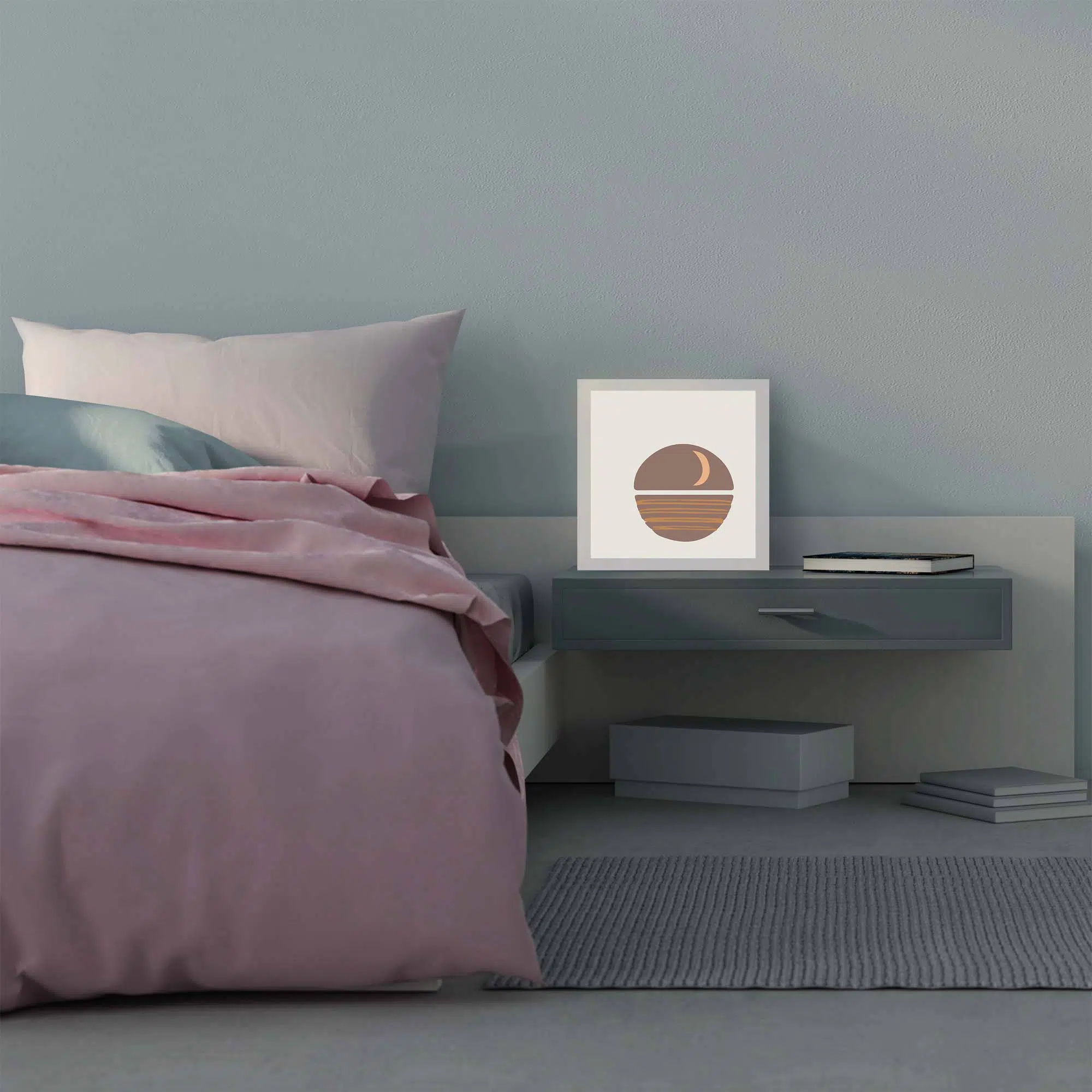 Lampe lune éteinte Lampe lune éteinte