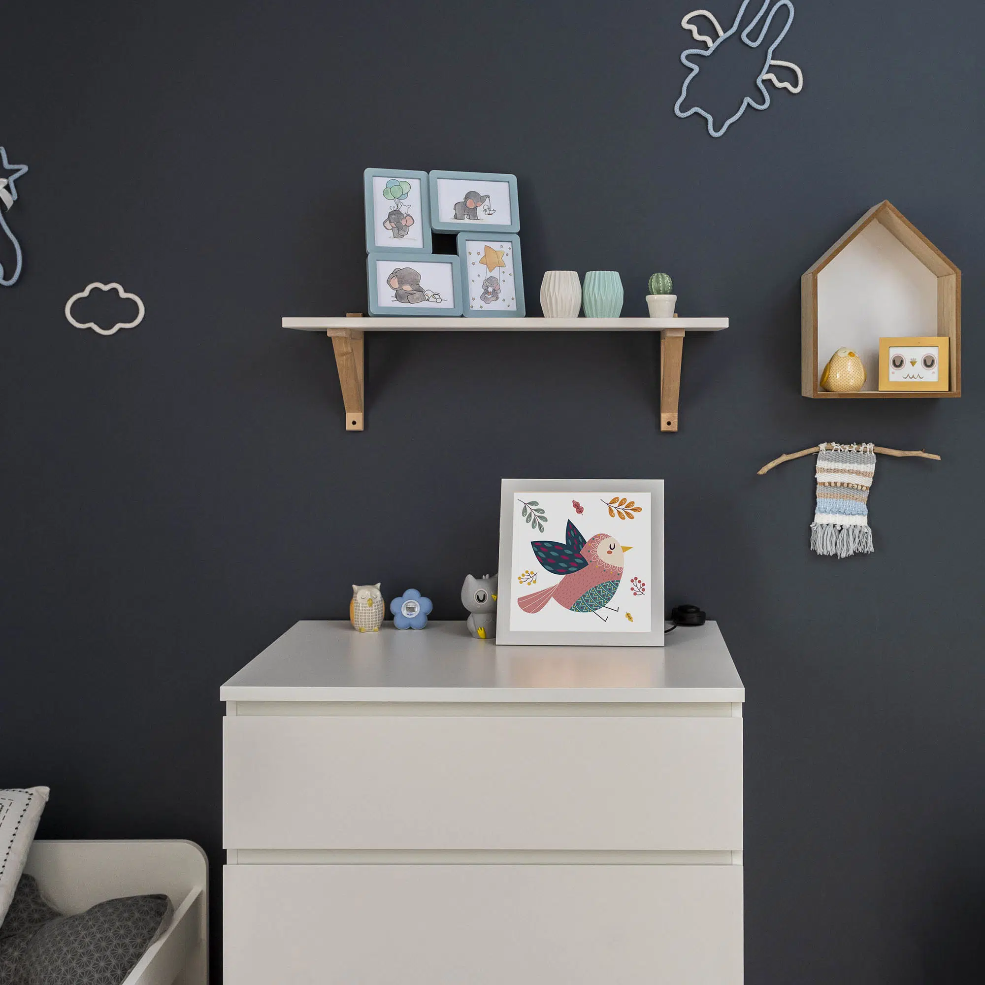 Lampe oiseau éteinte Lampe oiseau éteinte