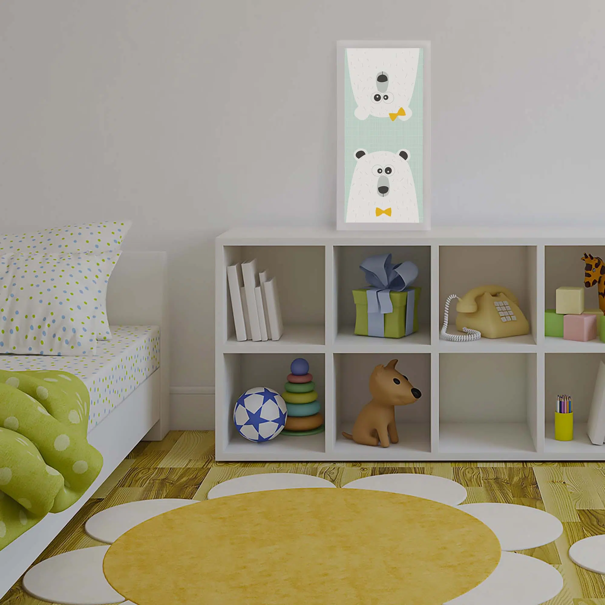 Lampe ours verticale éteinte