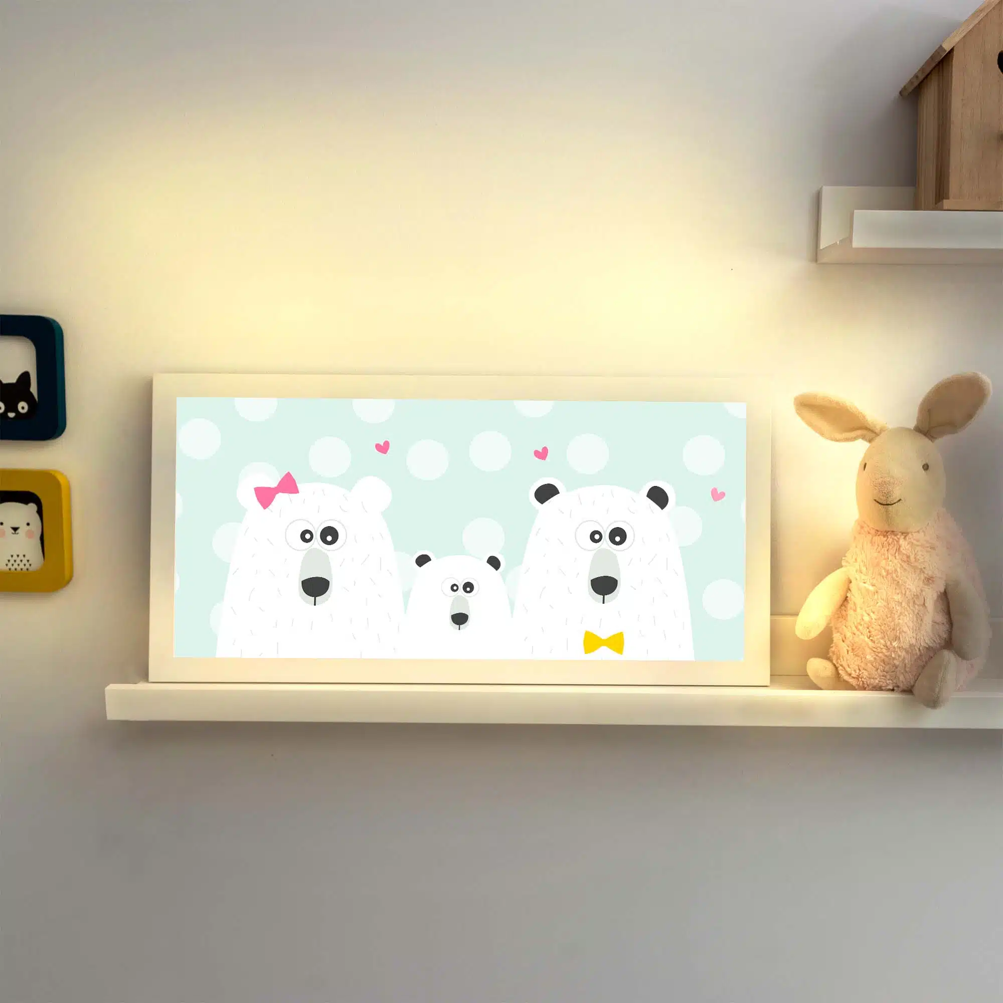 Lampe ourson allumée Lampe ourson allumée