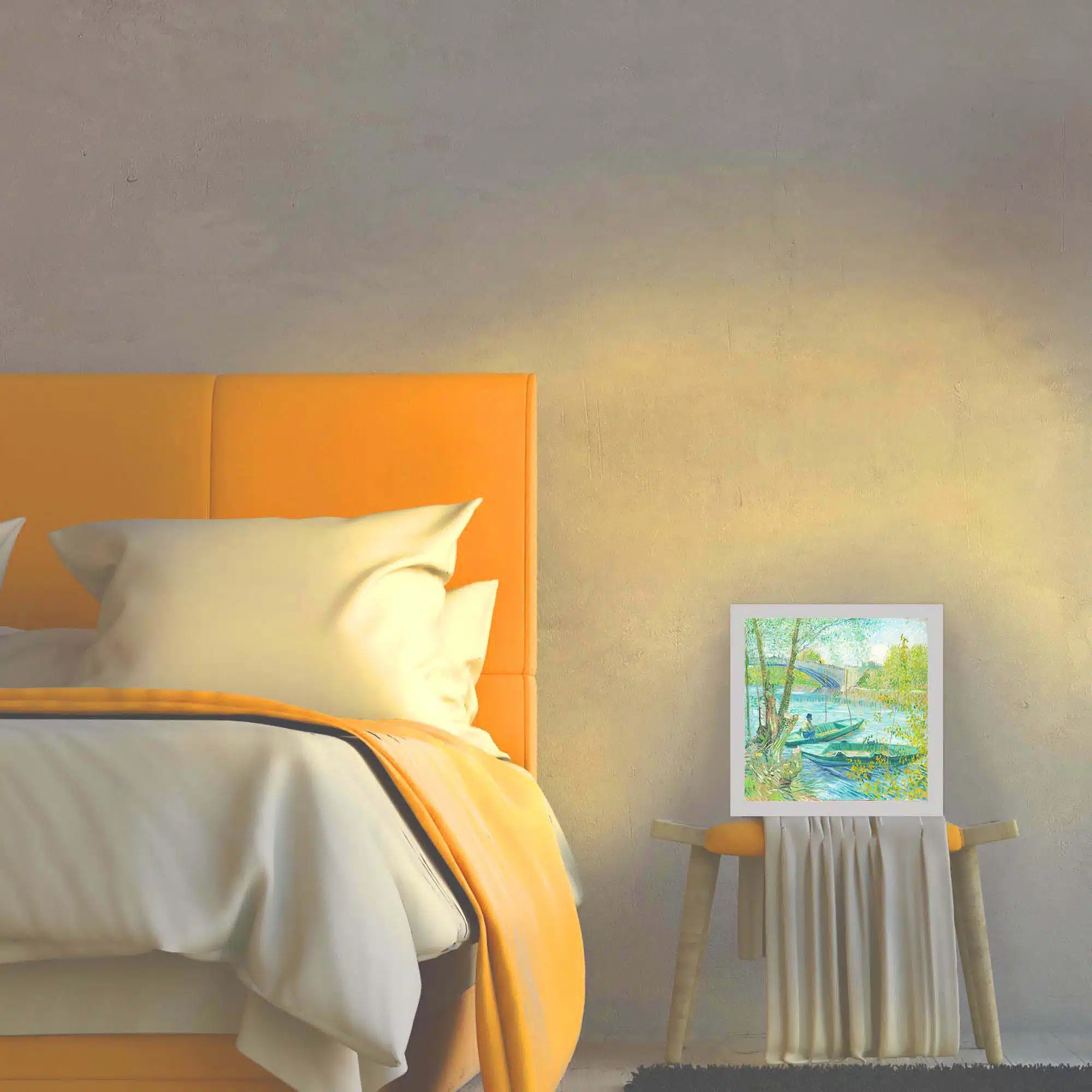 Lampe pêche au printemps allumée