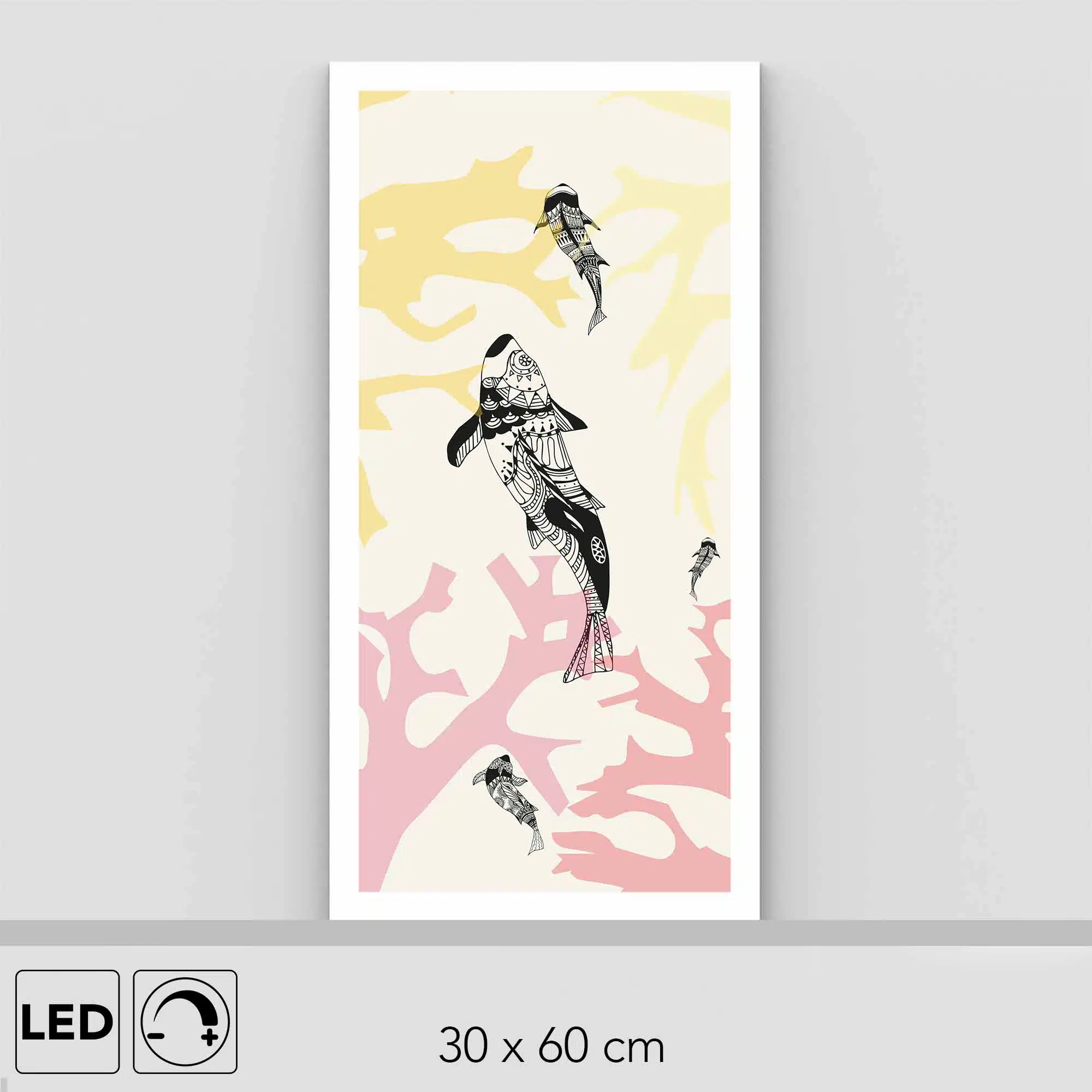 Lampe poisson corail Lampe poisson corail