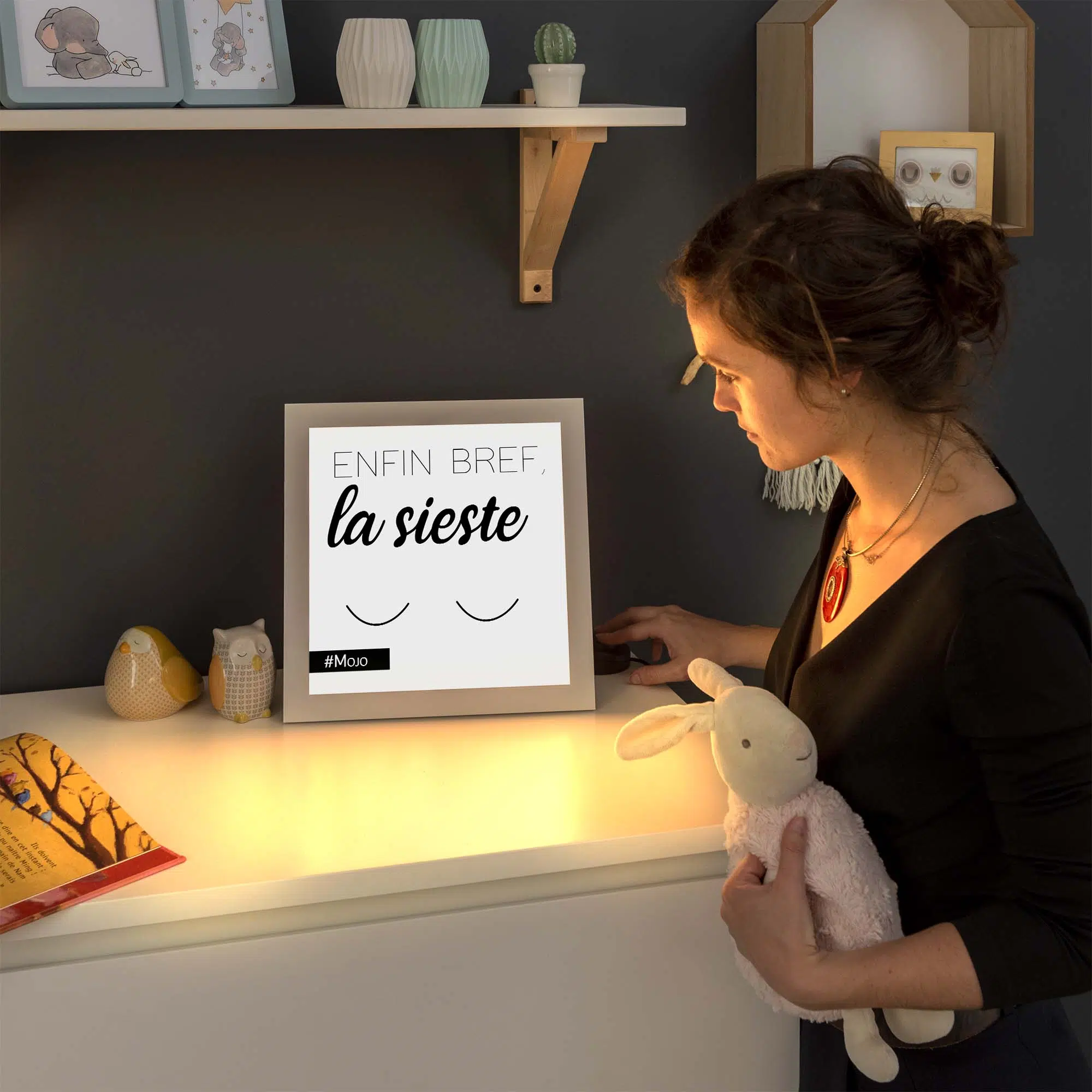Lampe sommeil allumée Lampe sommeil allumée