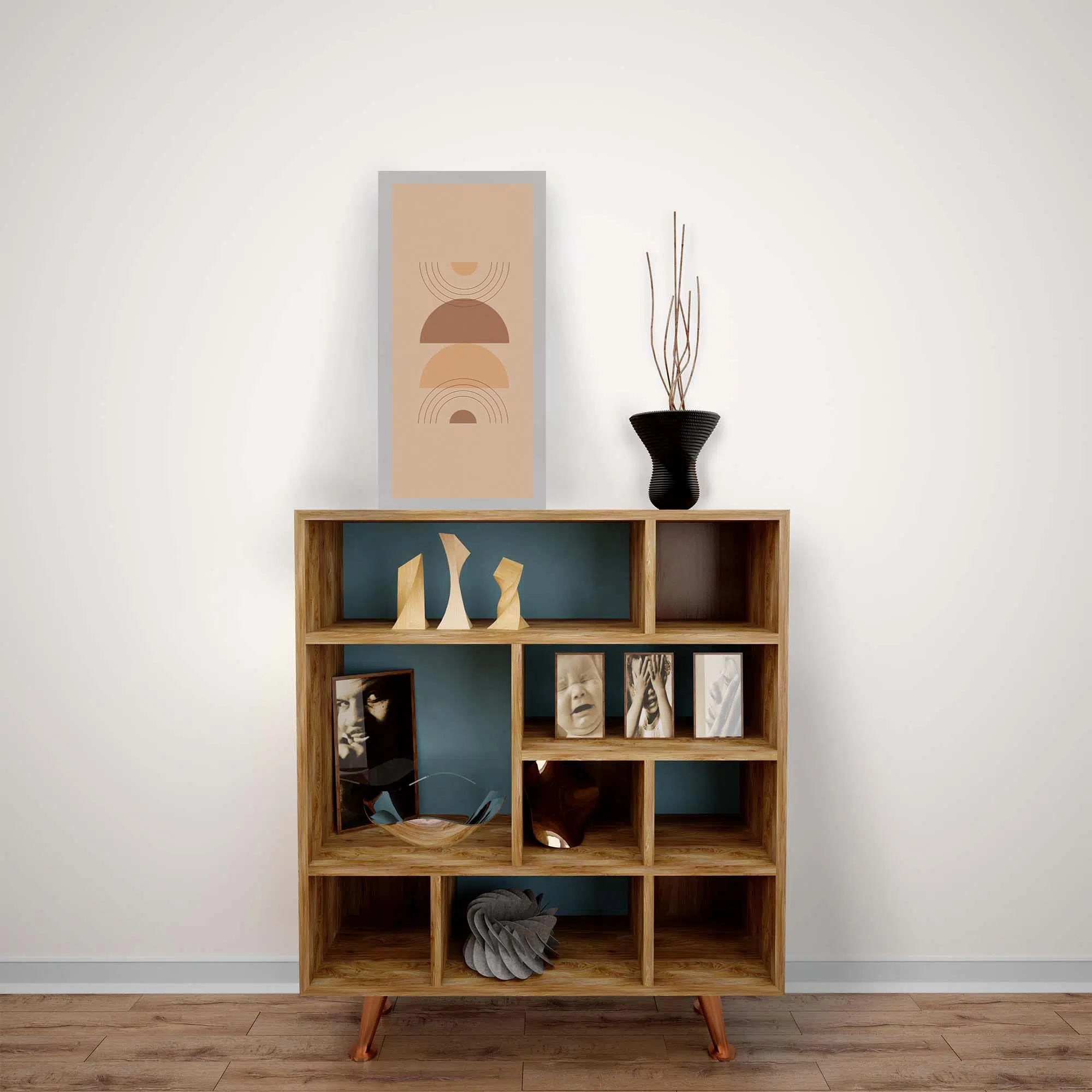 Lampe taupe verticale éteinte