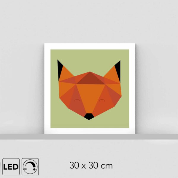 Lampe tête de renard