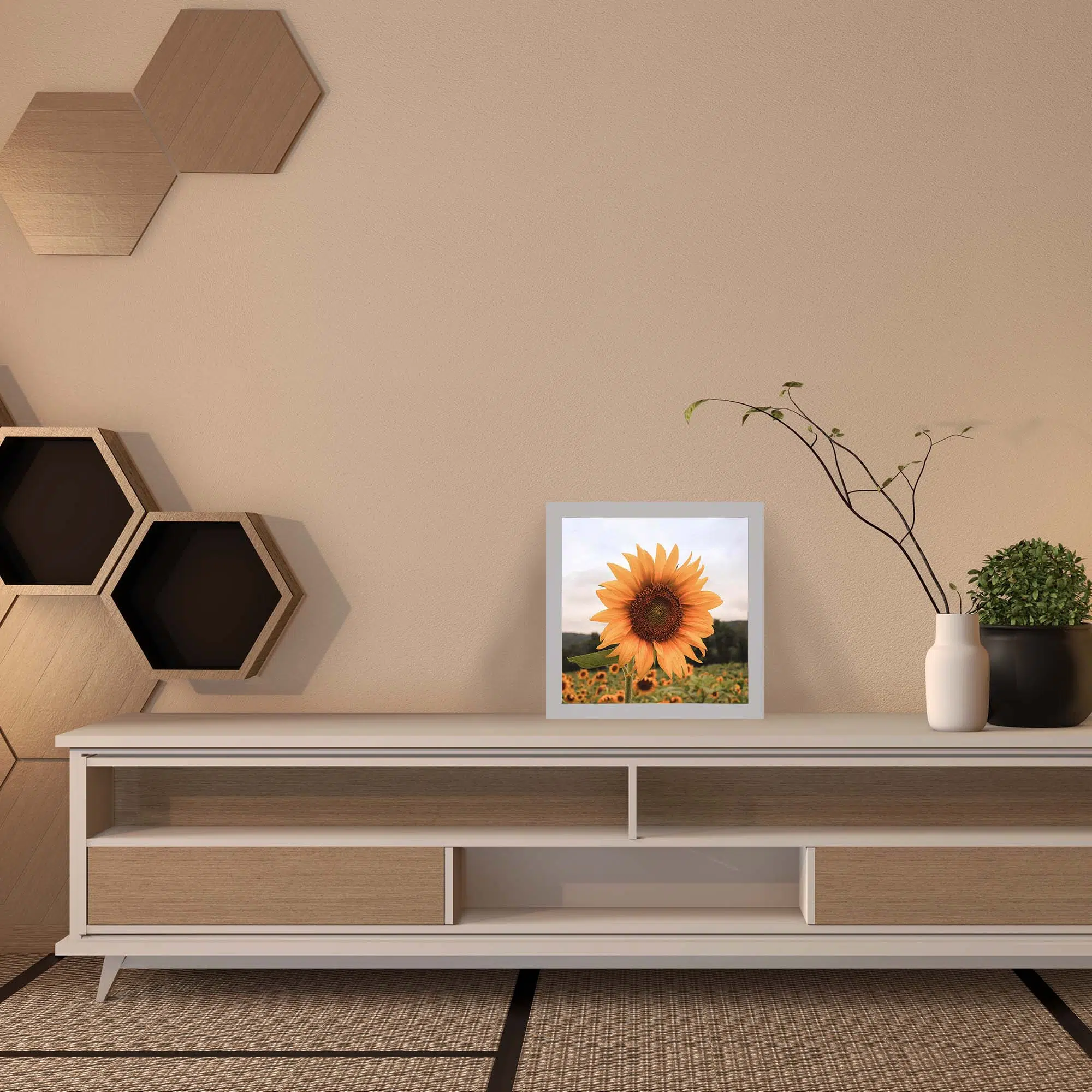 Lampe tournesol éteinte Lampe tournesol éteinte