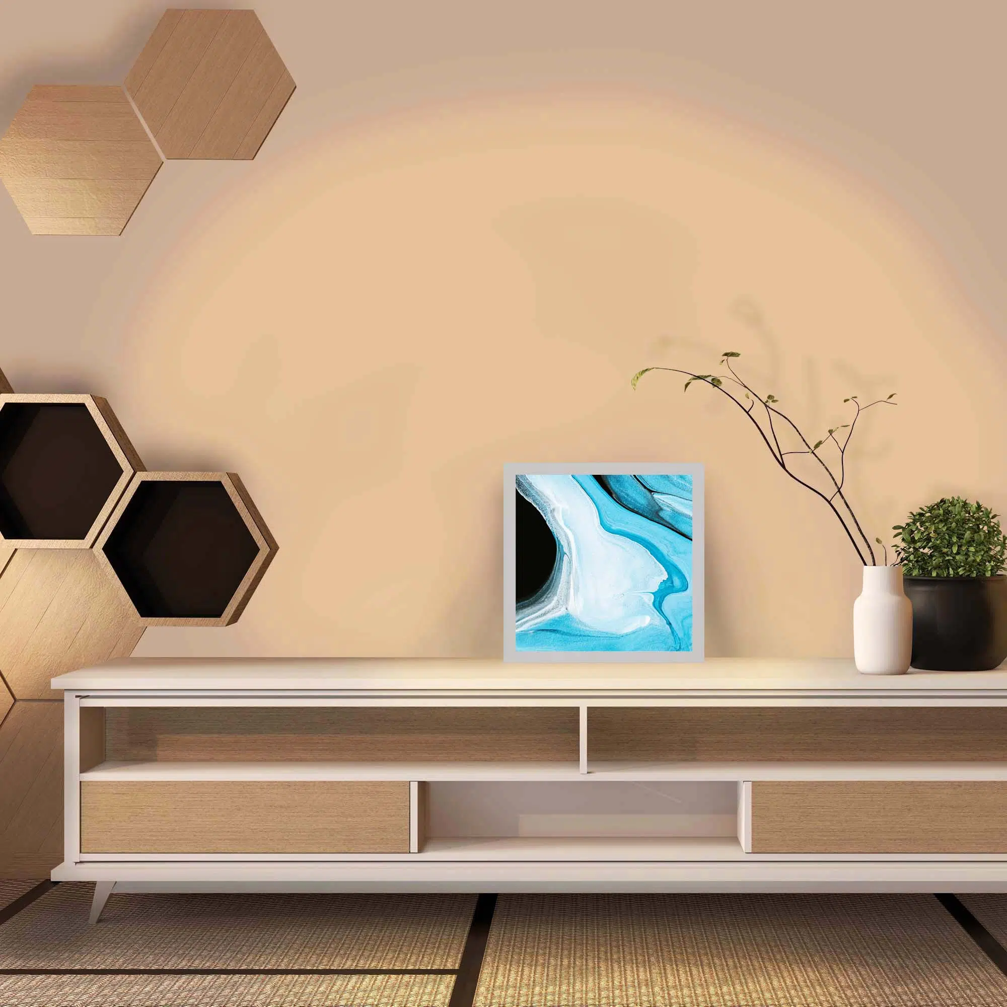 Lampe vague allumée Lampe vague allumée