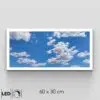 Plafonnier bleu ciel et nuage présentation