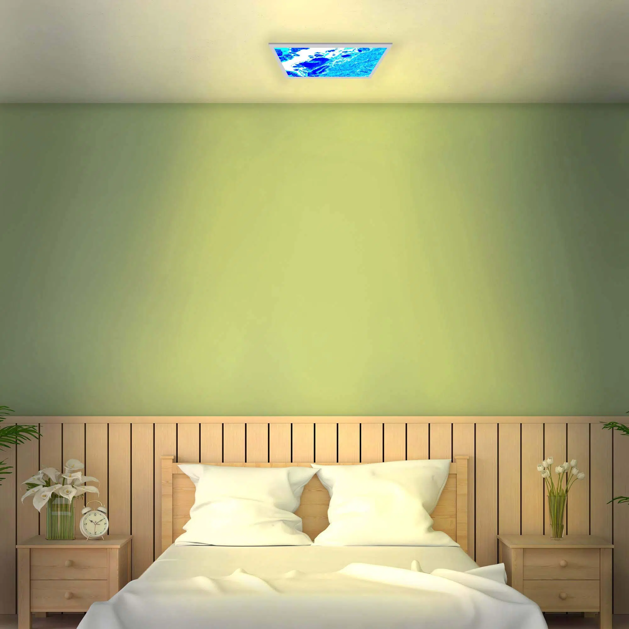 plafonnier-bleu-marine-allume