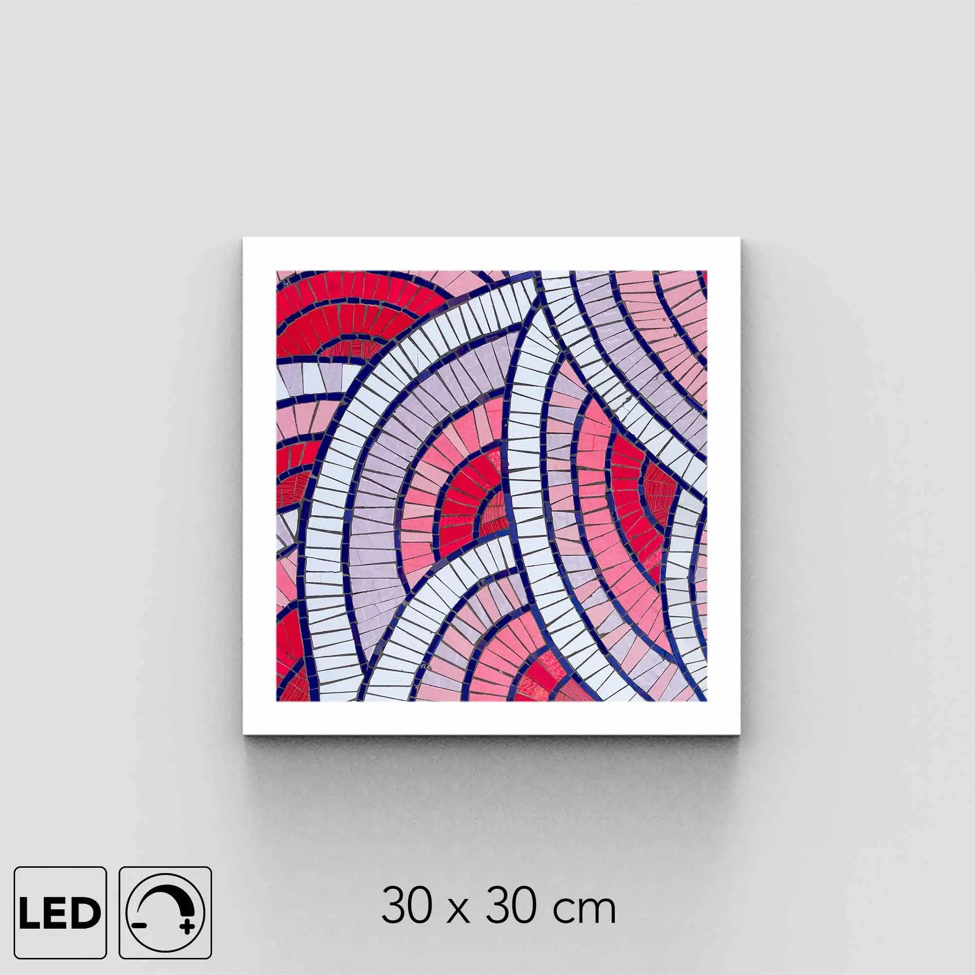 Plafonnier cercle violet présentation Plafonnier cercle violet présentation