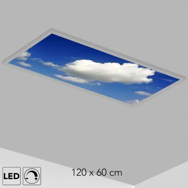 Plafonnier nuage dans le ciel bleu