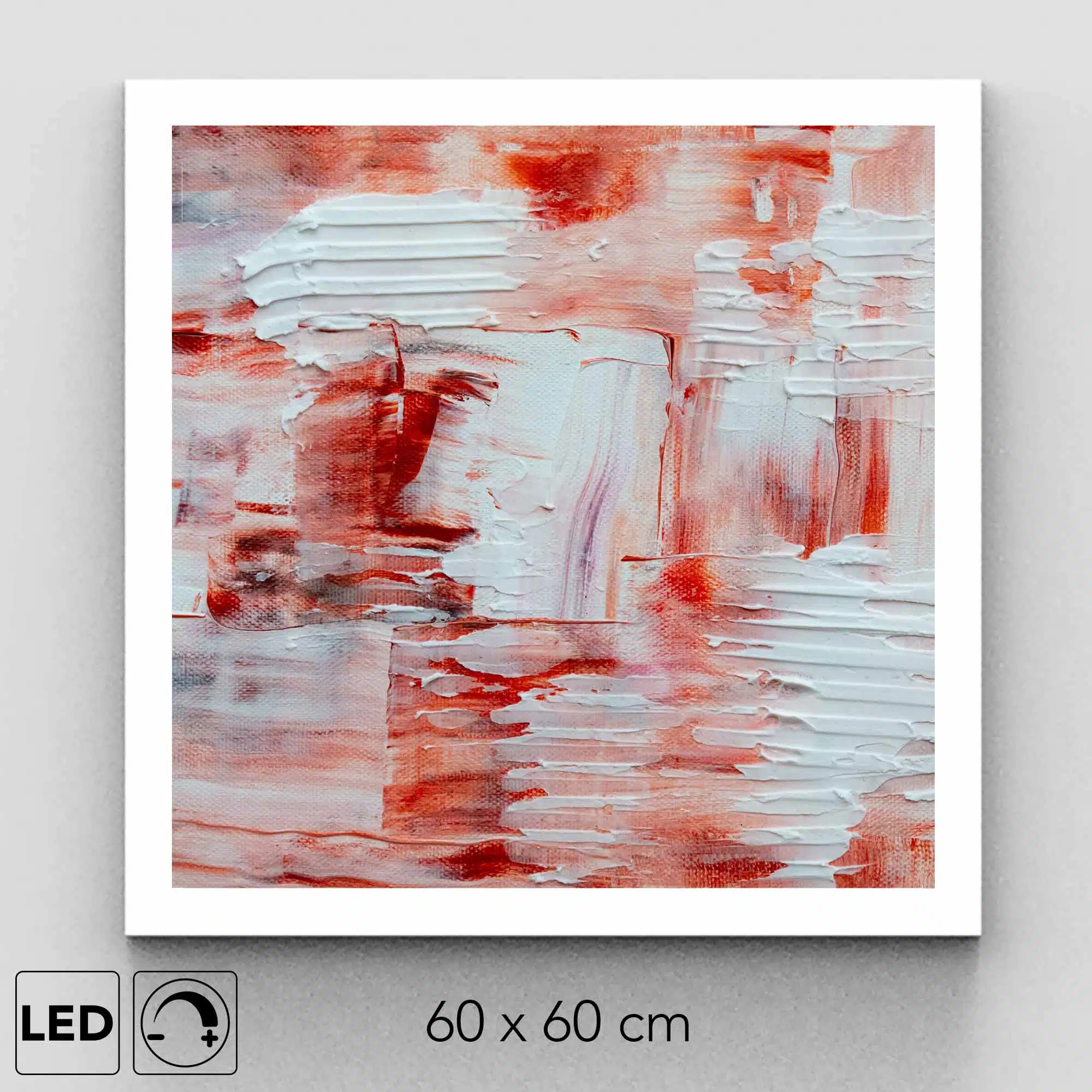 Plafonnier peinture abstraite présentation