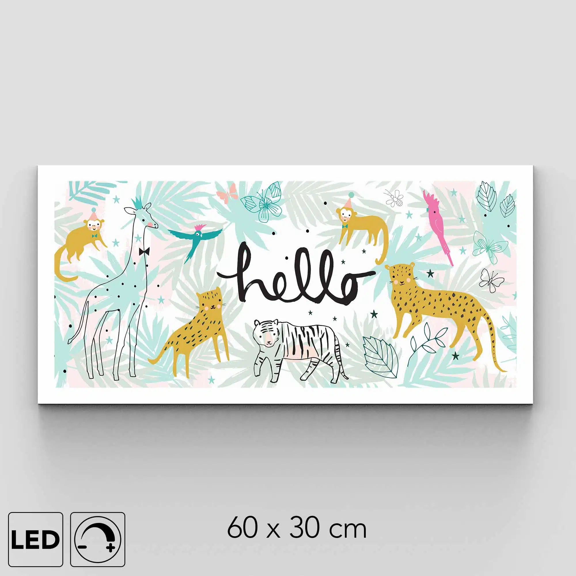 Applique murale jungle horizontale Applique murale jungle horizontale