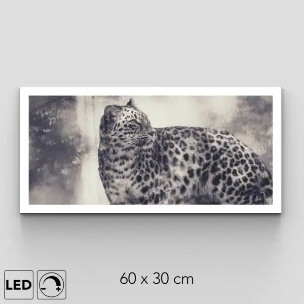 Applique murale léopard des neiges