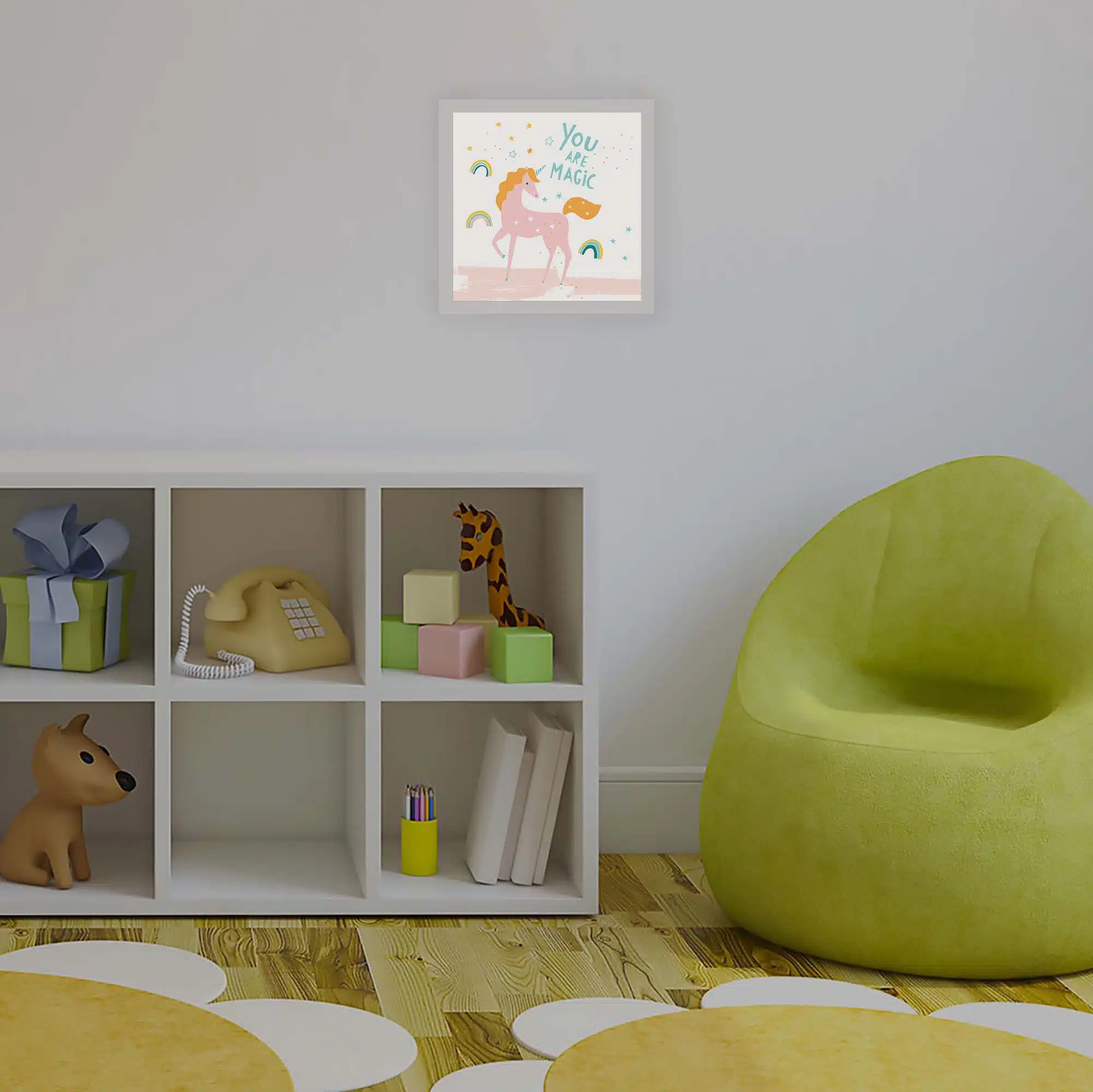 Applique murale licorne éteinte Applique murale licorne éteinte
