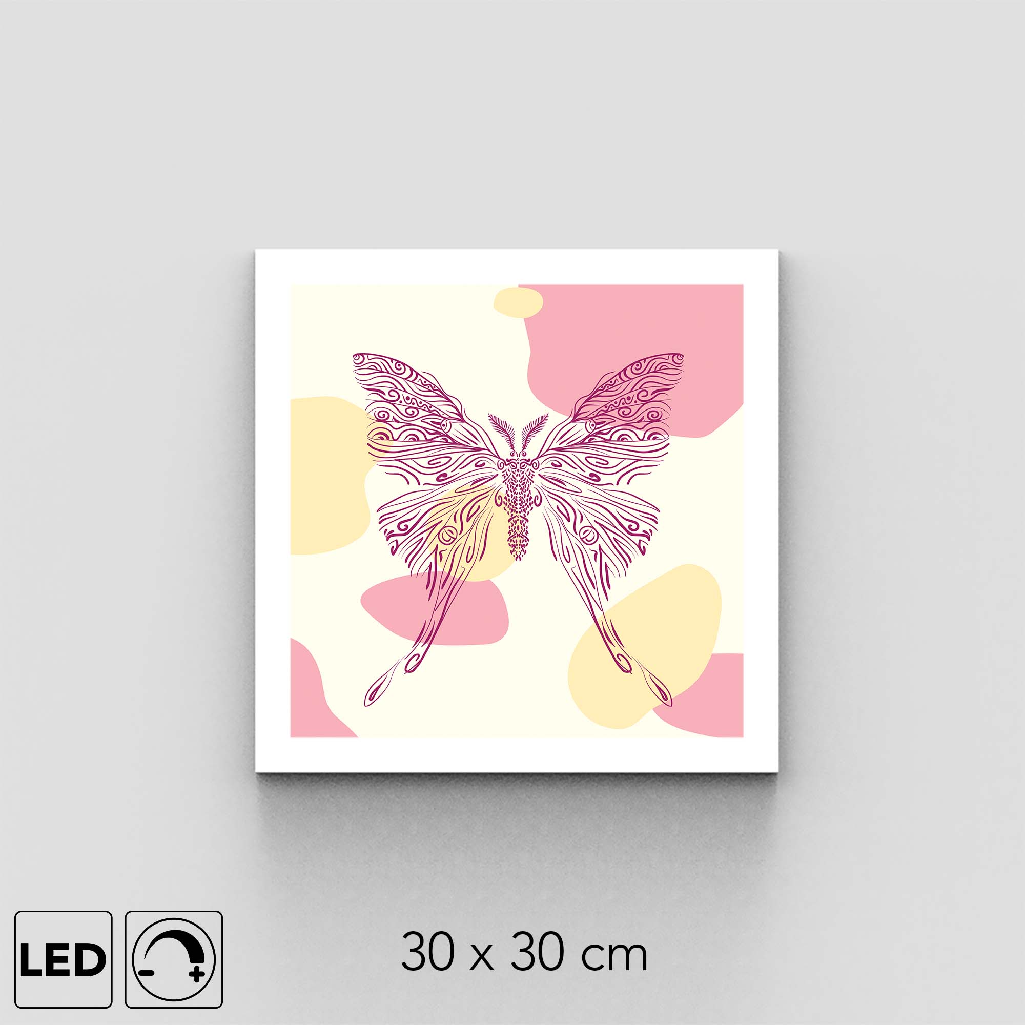 Applique murale papillon lune