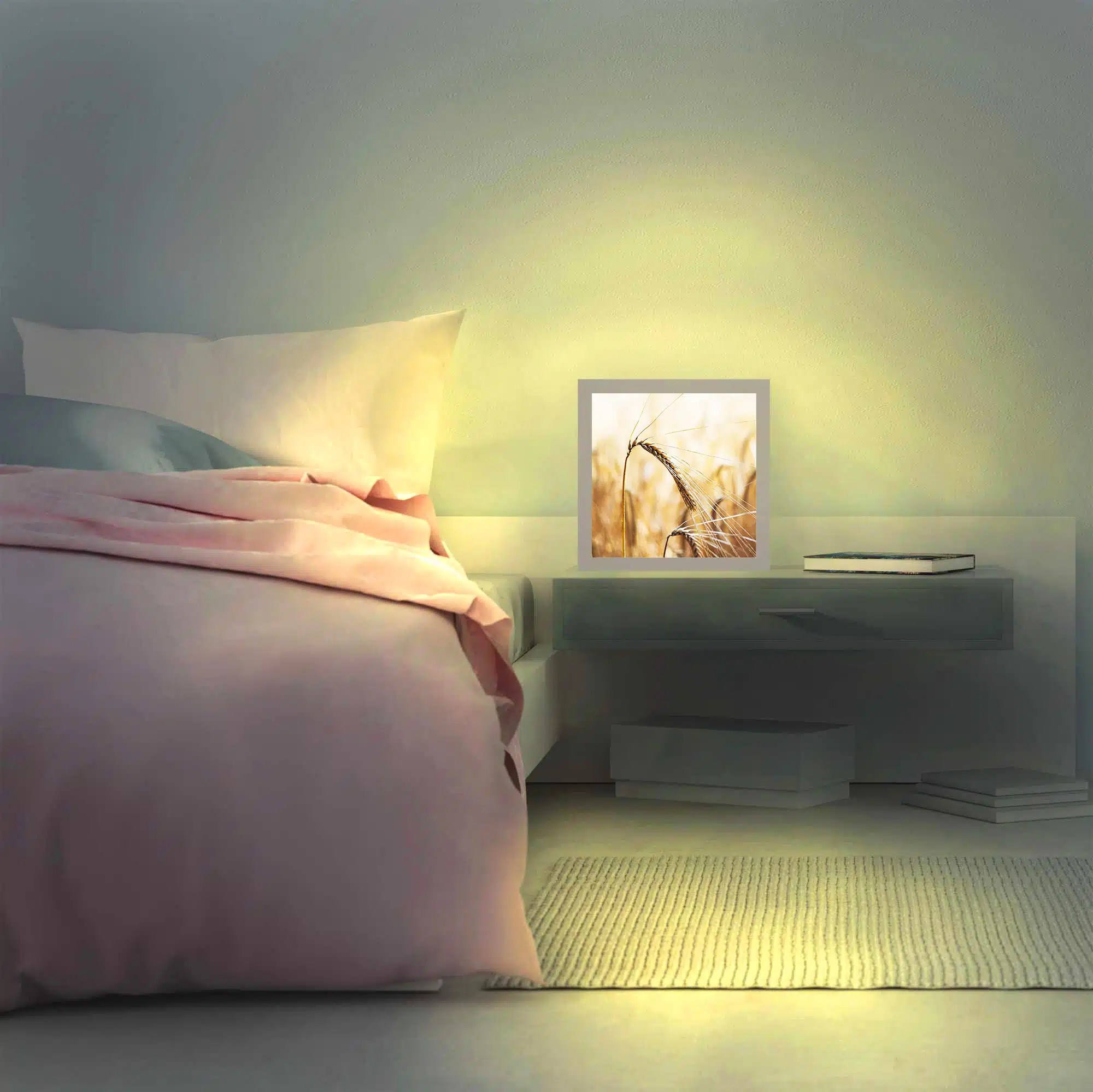 Lampe blé allumée Lampe blé allumée