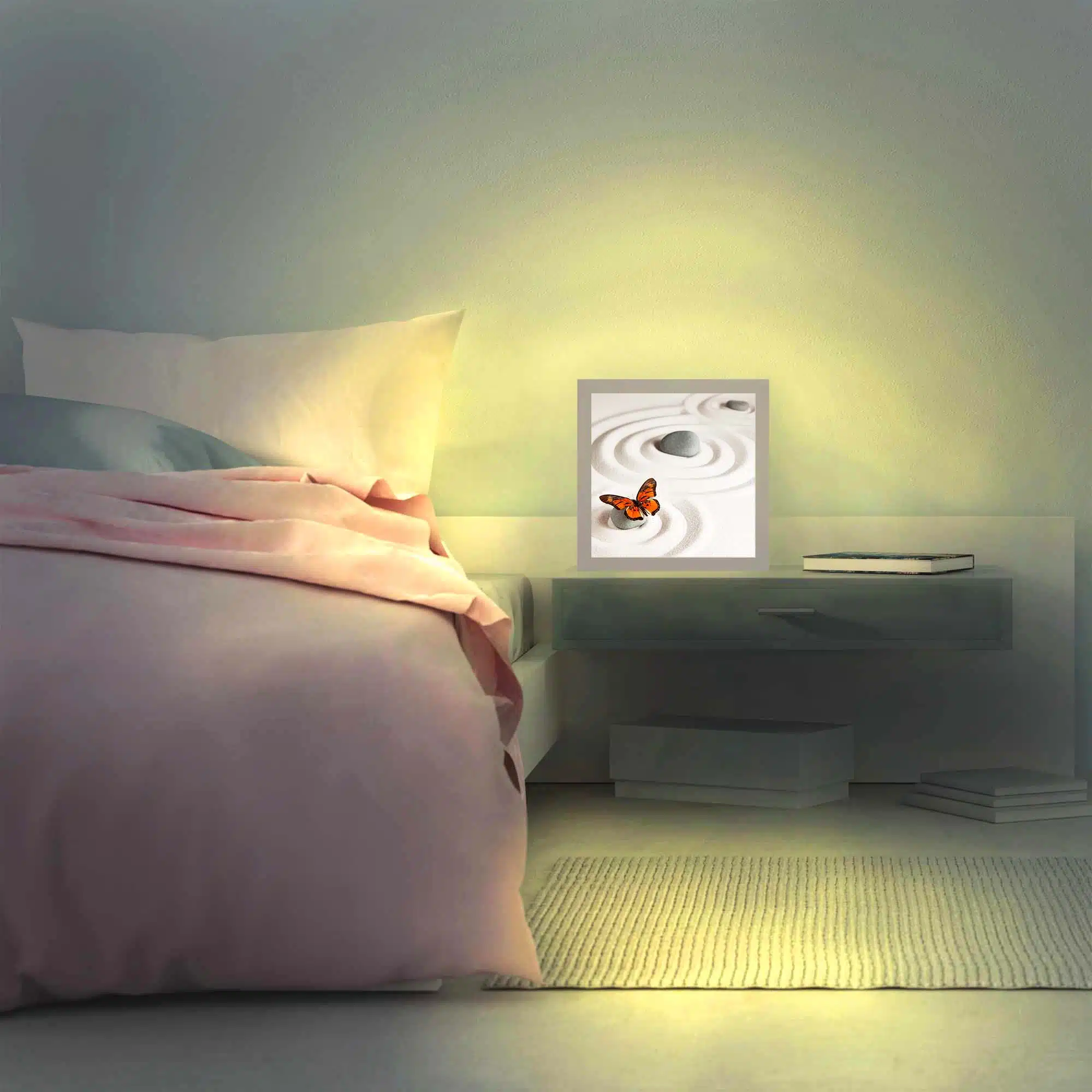Lampe équilibre allumée Lampe équilibre allumée