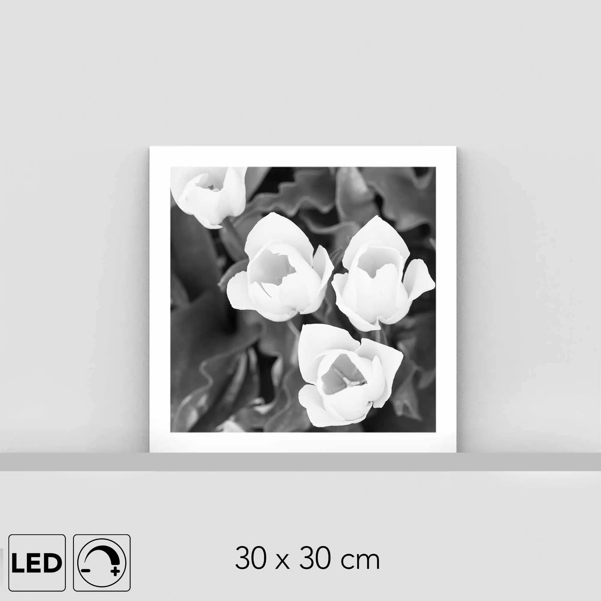 Lampe fleurs blanches Lampe fleurs blanches