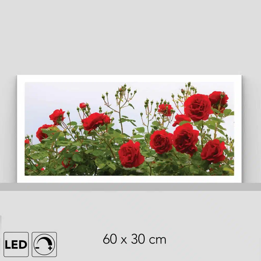 Lampe roses rouges