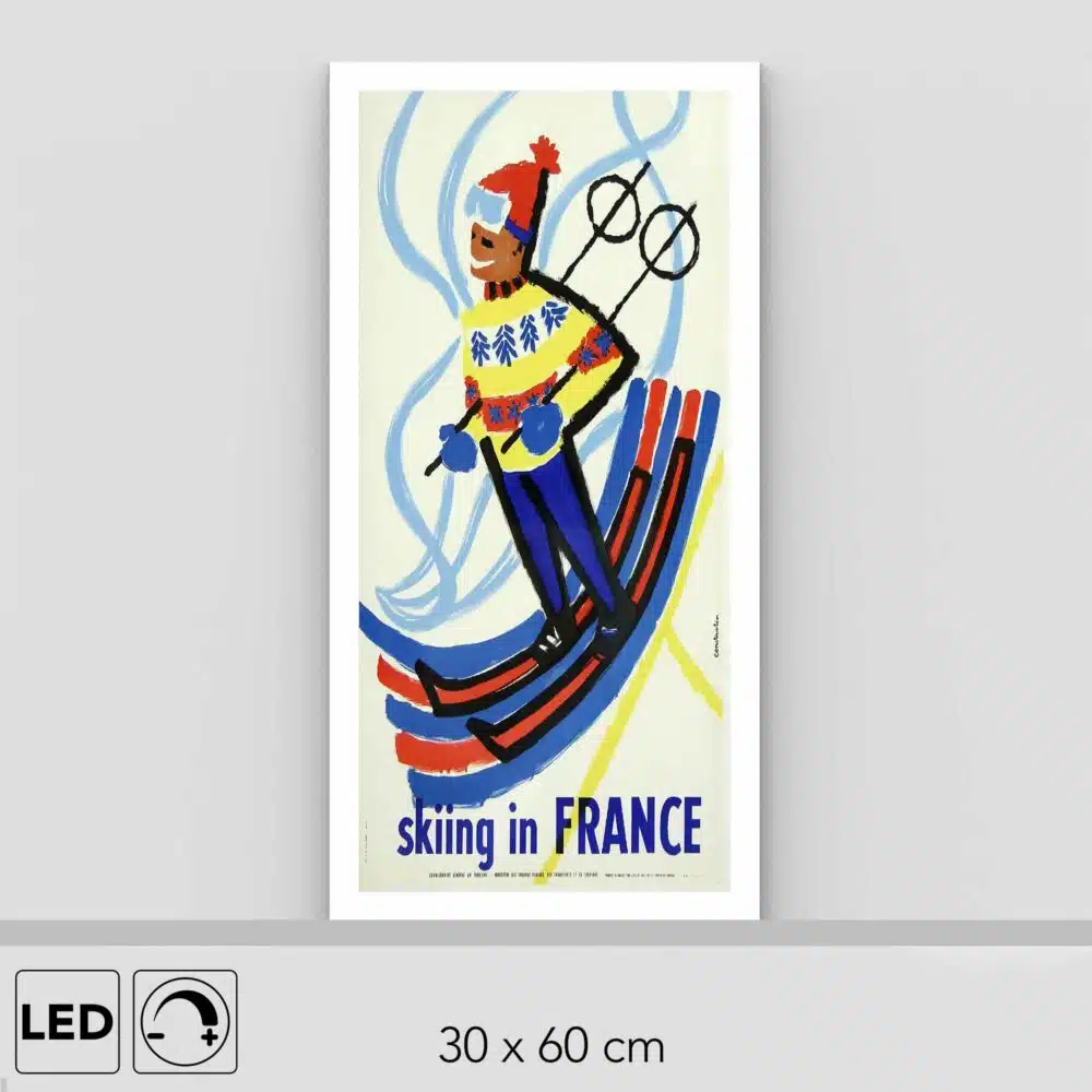 Lampe skier en France