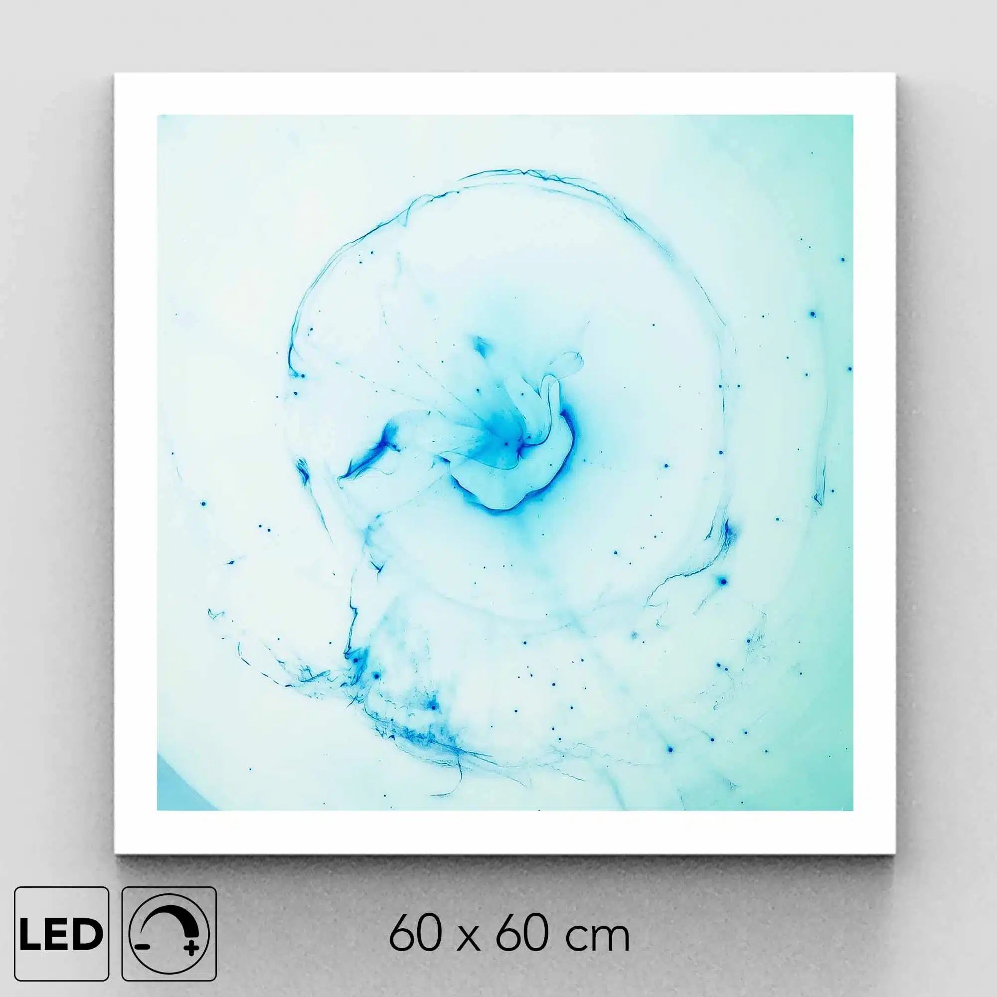Plafonnier bleu filament présentation Plafonnier bleu filament présentation