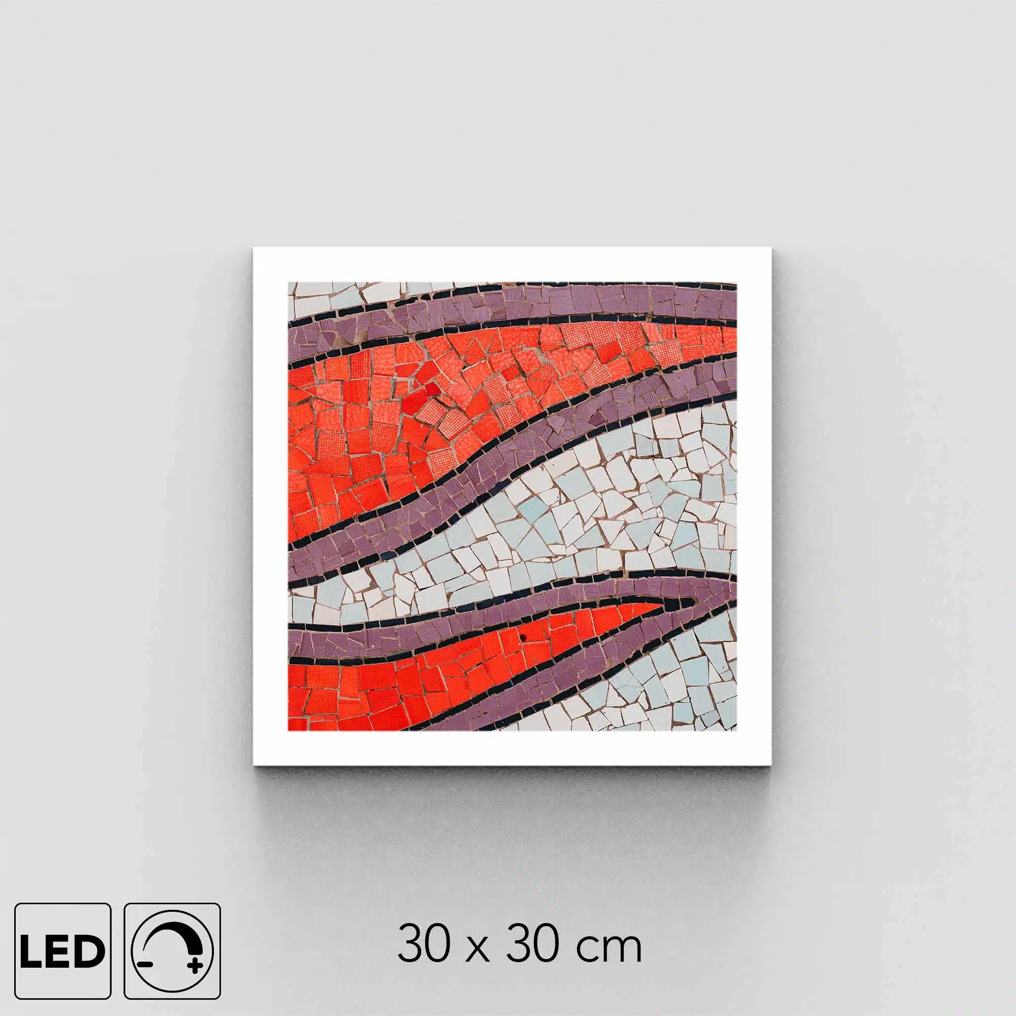 Plafonnier mosaique colorée présentation Plafonnier mosaique colorée présentation