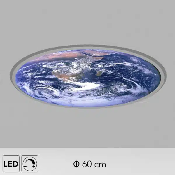 Plafonnier planète bleue