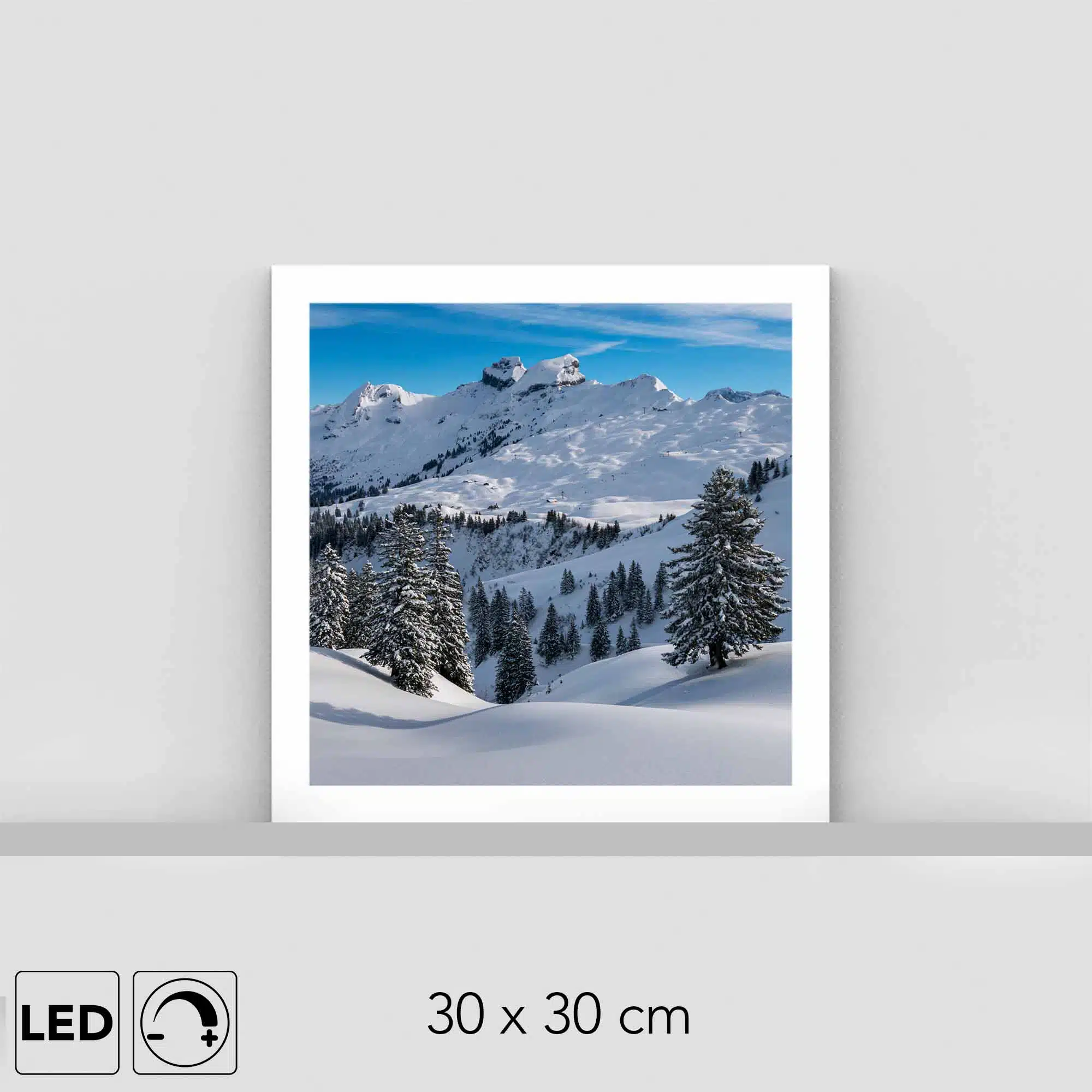 Lampe montagne enneigée Lampe montagne enneigée