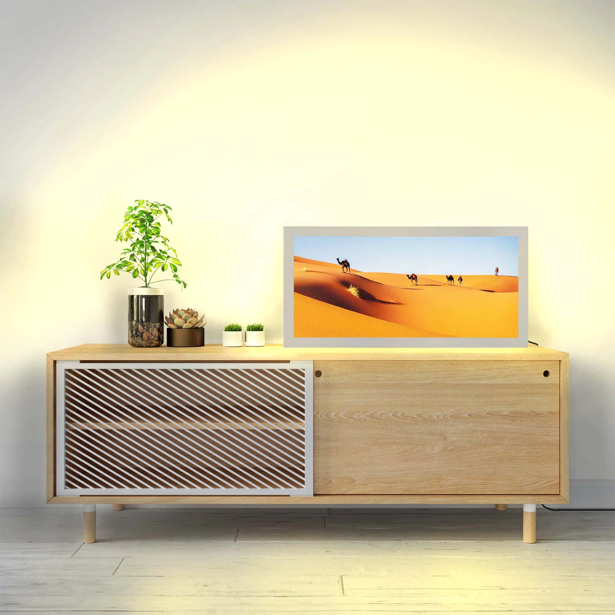 Lampe sahara allumée Lampe sahara allumée